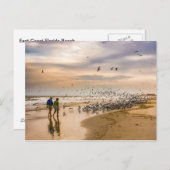 歩くオンフロリダビーチ旅行写真 ポストカード (正面/裏面)