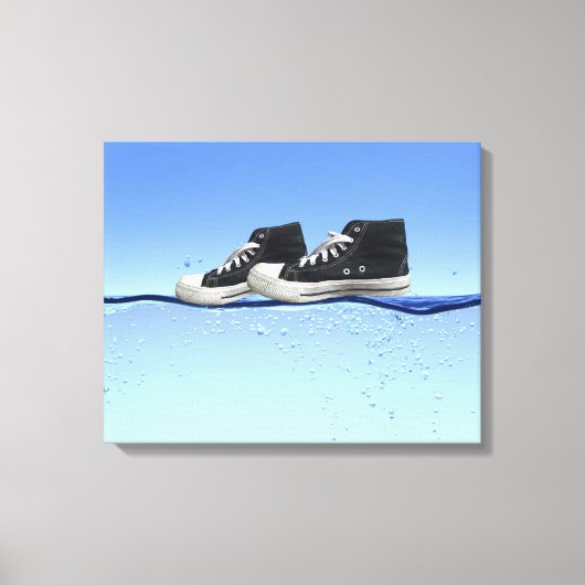 歩くオン水 キャンバスプリント (正面)