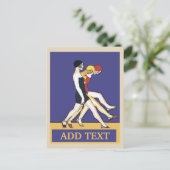 歩くガールズオンザジャージーショア、ヴィンテージスタイル。P ポストカード (スタンド正面)