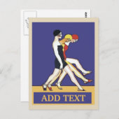 歩くガールズオンザジャージーショア、ヴィンテージスタイル。P ポストカード (正面/裏面)