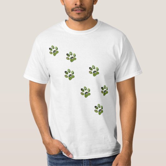 歩くキツネテリアポープリント Tシャツ (正面)
