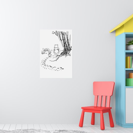 歩くクラシックポオベア&ピグレットのパスのポスター ポスター (子ども部屋1)