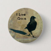 歩くクロウ 缶バッジ (正面)