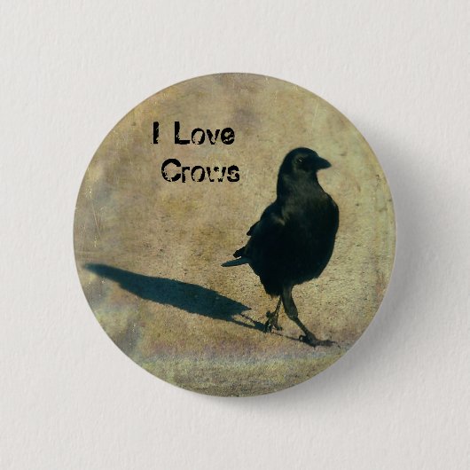 歩くクロウ 缶バッジ (正面)