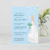 歩くザアイスルブライダルシャワーインビテーション 招待状 (スタンド正面)