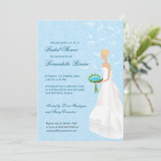 歩くザアイスルブライダルシャワーインビテーション 招待状 (スタンド正面)