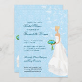 歩くザアイスルブライダルシャワーインビテーション 招待状 (正面/裏面)