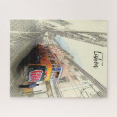 歩くザトラム – リスボン，ポルトガルパズル ジグソーパズル (横)