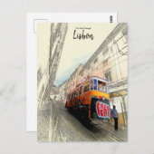 歩くザトラム – リスボン,ポルトガル ポストカード (正面/裏面)