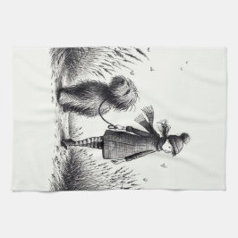 歩くザドッグキッチンタオル キッチンタオル