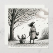 歩くザドッグノートカード ノートカード (正面/裏面)