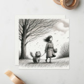 歩くザドッグノートカード ノートカード (正面/裏面インサイチュ)