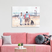 歩くザドッグ – 04 キャンバスプリント (インサイチュ (リビング))