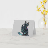 歩くスコットランド カード (黄色い花)