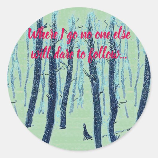 歩くスルー・スノイ・フォレスト ラウンドシール (正面)