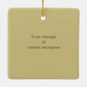 歩くソレルゲットオブザウマパーソナライズされた セラミックオーナメント (裏面)