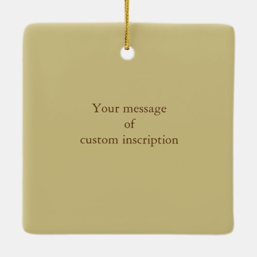 歩くソレルゲットオブザウマパーソナライズされた セラミックオーナメント (裏面)