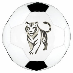 歩くタイガースケッチ – インクデザインオン サッカーボール