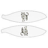 歩くタイガースケッチ – インクデザインオン バスケットボール (パネル)