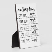 歩くタコスバーサイン自分のタコイーゼルを作る フォトプラーク (側面)