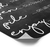 歩くタコスパーティー標識 ポスター (角)