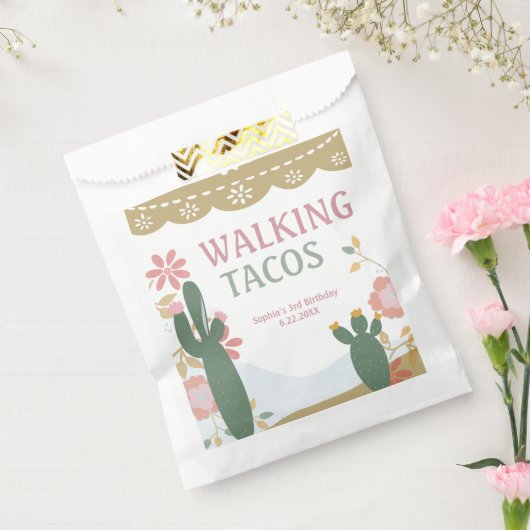 歩くタコスメキシカンフィエスタバースデーパーティー フェイバーバッグ (封をした状態)