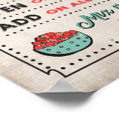 歩くタコバーサインのポスター ポスター (角)