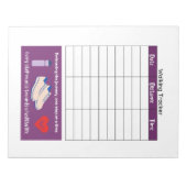 歩くトラッカーの正常性とフィットネス ノートパッド (正面)