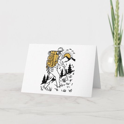 歩くハイキングマウンテン登山 カード (正面)