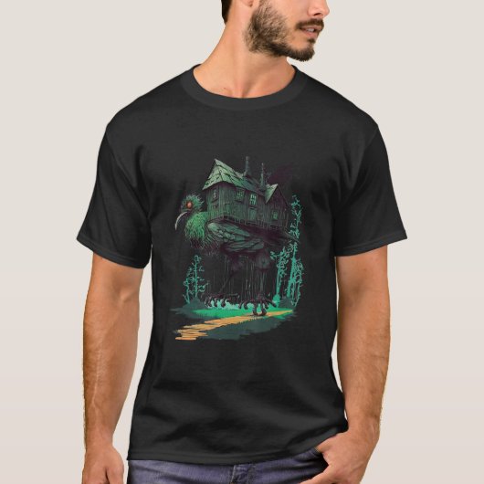 歩くハウスオンチキンレッグススラブ民俗学ババ Tシャツ (正面)