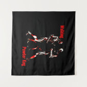 歩くパウダーケグ タペストリー (正面(横))