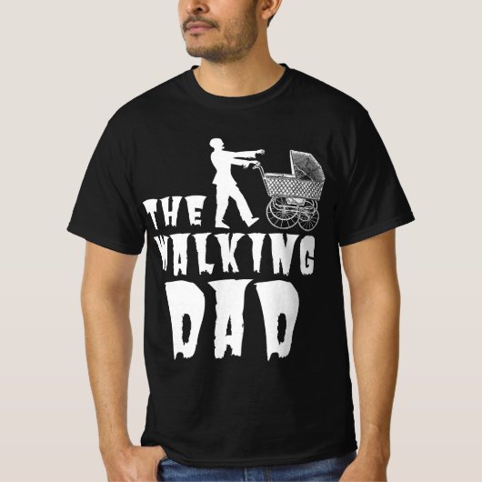 歩くパパ |父の日のギフトアイディア Tシャツ (正面)