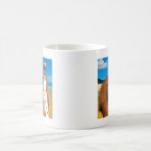 歩くビーチ コーヒーマグカップ (中央)