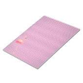 歩くピンクフラミンゴノートパッド ノートパッド (アングル)