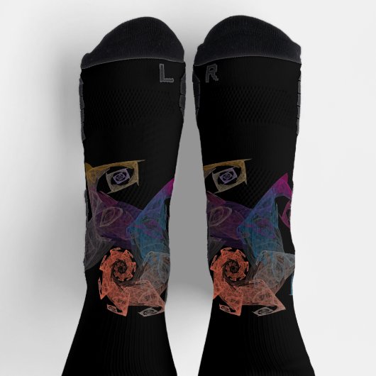 歩くフラクタル ソックス (上部)