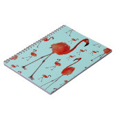 歩くフラミンゴ ノートブック (左側)