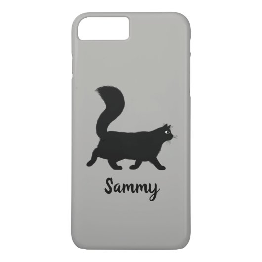 歩くブラックキティキャットカスタム文字 Case-Mate iPhoneケース (裏面)