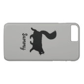 歩くブラックキティキャットカスタム文字 Case-Mate iPhoneケース (裏面(横))