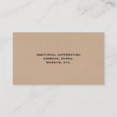 歩くブラックキャット（長いフワフワの尻尾） 名刺 (裏面)