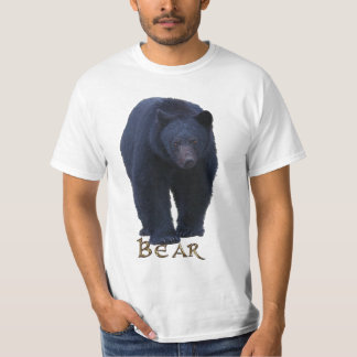 歩くブラックベアーアニマルラバーシャツ Tシャツ