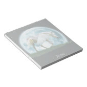 歩くホワイトペガサス&フルムーンファンタジーメモ帳 ノートパッド (アングル)