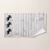 歩くムースグレー木型浴用タオルセット バスタオルセット (ハンドタオル)