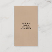 歩くムースシルエット |屋外アドベンチャー 名刺 (裏面)