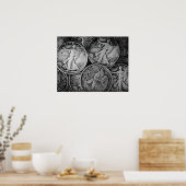 歩くリバティーコイン ポスター (キッチン)