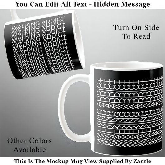 歩く中毒性の隠しメッセージ142WB異常 コーヒーマグカップ