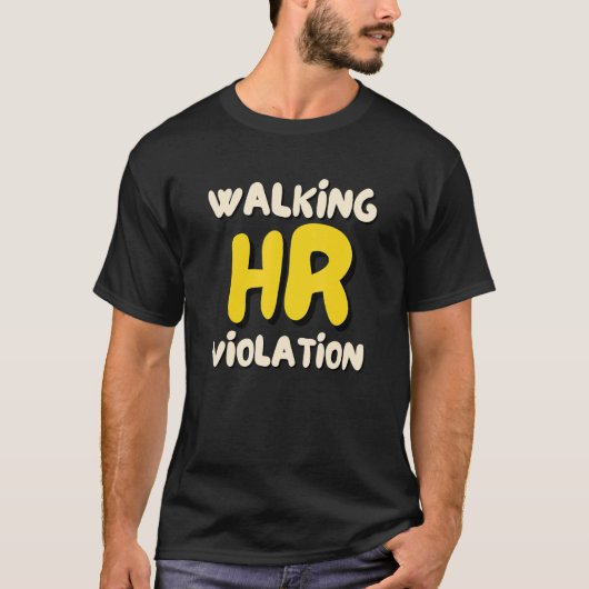 歩く人事違反ミーム1 Tシャツ (正面)