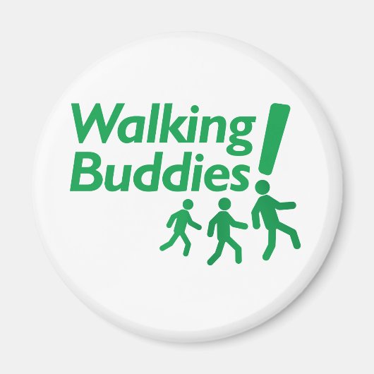 歩く仲間が歩くモチベーション マグネット (正面)