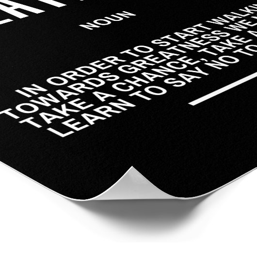 歩く向け偉大さ感動的引用文 ポスター (角)