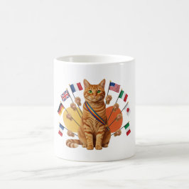 歩く国の一つ – 世界のマグの周り コーヒーマグカップ