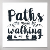 歩く感動的引用文モーニングウォークトレーニング ポスター (正面)